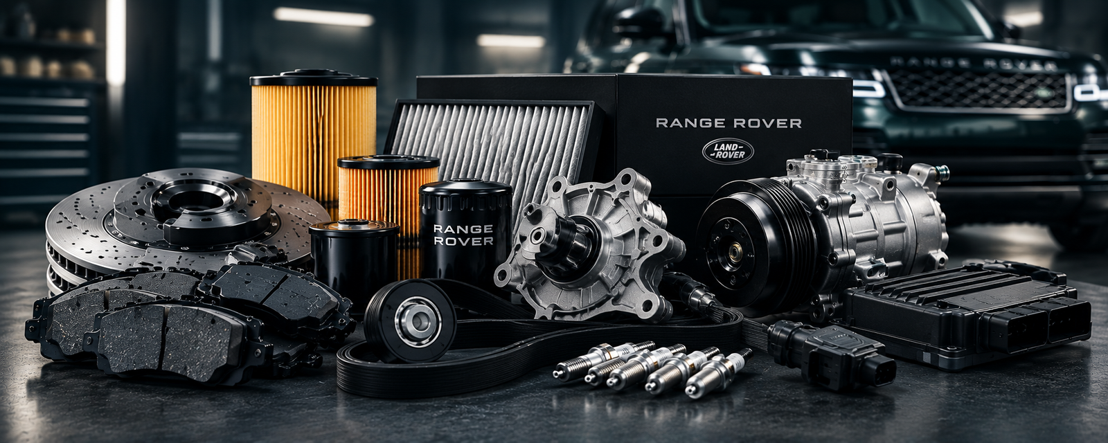 Professional display of automotive spare parts